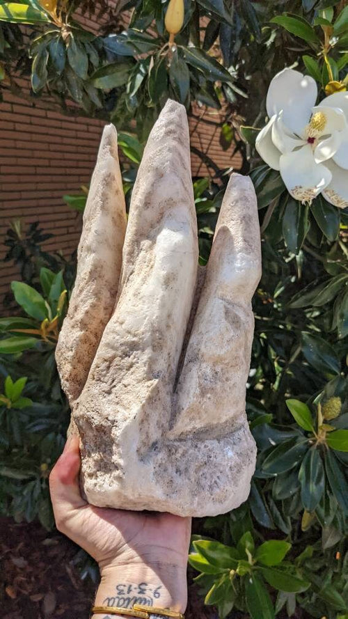 Big Stand up Tri Point Calcite Crystal from Three Gorges Dam China