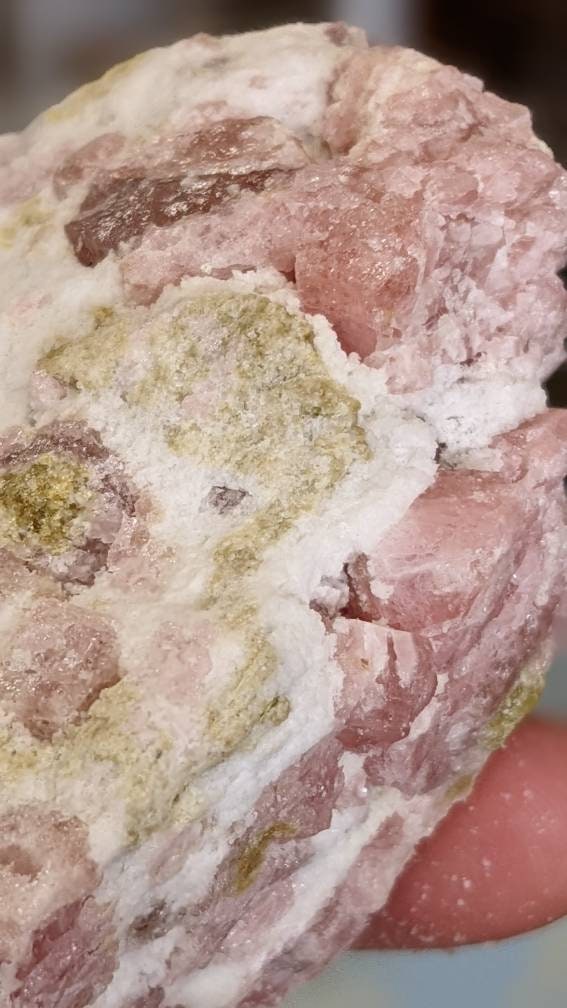 Loaded Raspberry Pink Grossular Garnet Crystal Cluster