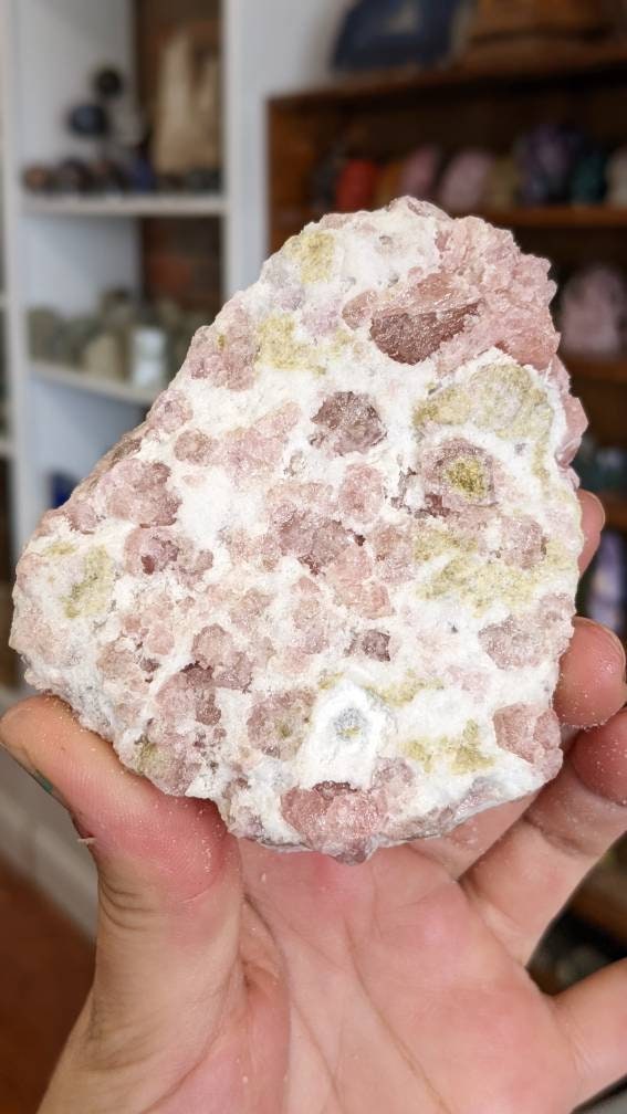 Loaded Raspberry Pink Grossular Garnet Crystal Cluster