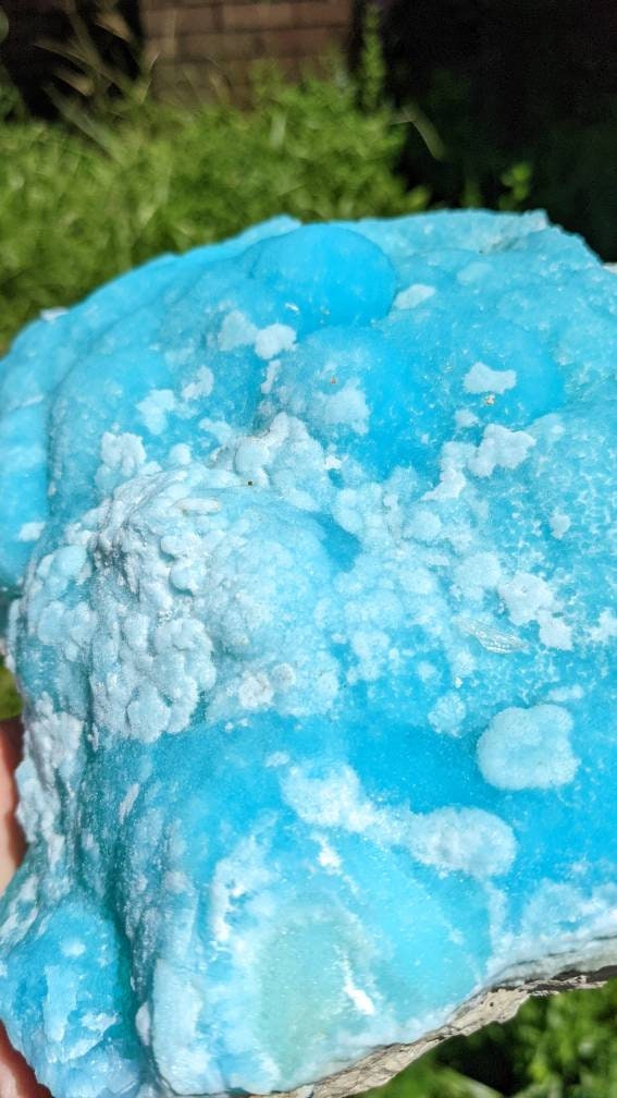 Museum Quality Huge Blue Aragonite Cluster