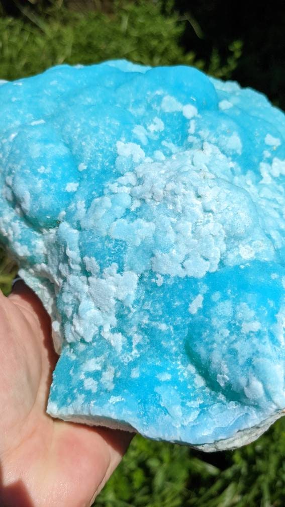 Museum Quality Huge Blue Aragonite Cluster