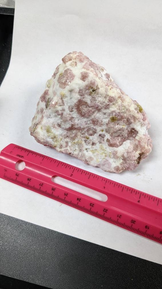 Loaded Raspberry Pink Grossular Garnet Crystal Cluster