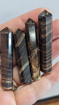 Chocolate Calcite Obelisk Tower Natural Stone Point (1)
