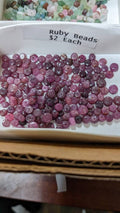 Polished Ruby Gemstone Beads