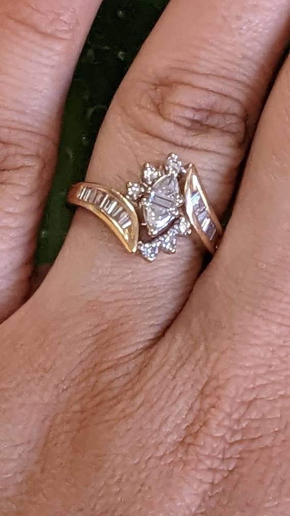 Diamond Yellow 14k Gold Engagement Ring