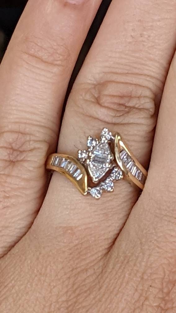 Diamond Yellow 14k Gold Engagement Ring