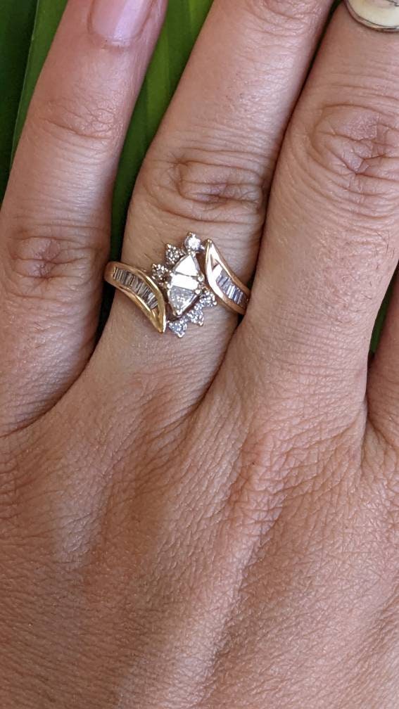 Diamond Yellow 14k Gold Engagement Ring