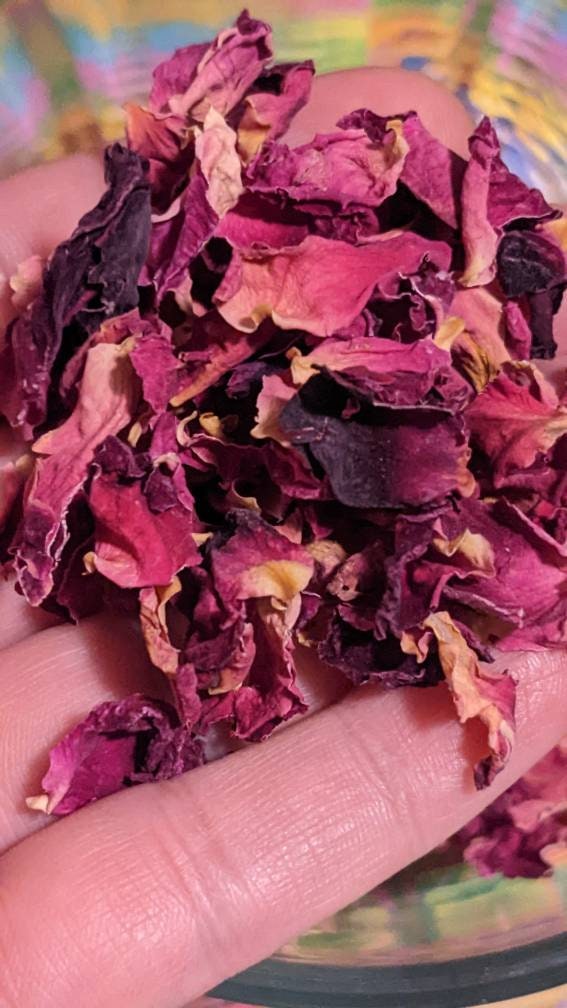Certified Organic Red Rose Petals