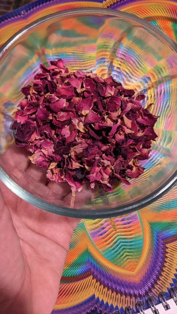 Certified Organic Red Rose Petals
