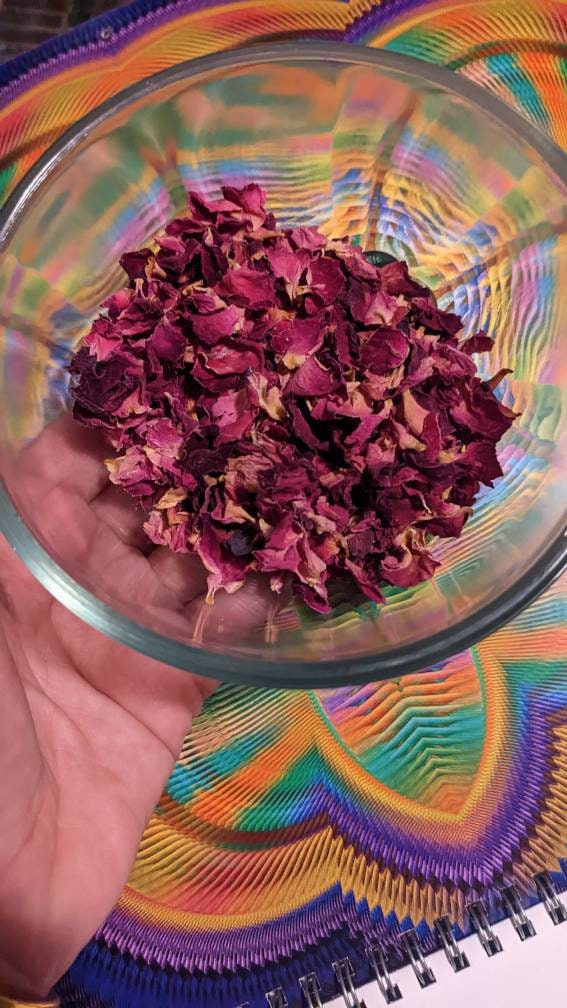 Certified Organic Red Rose Petals