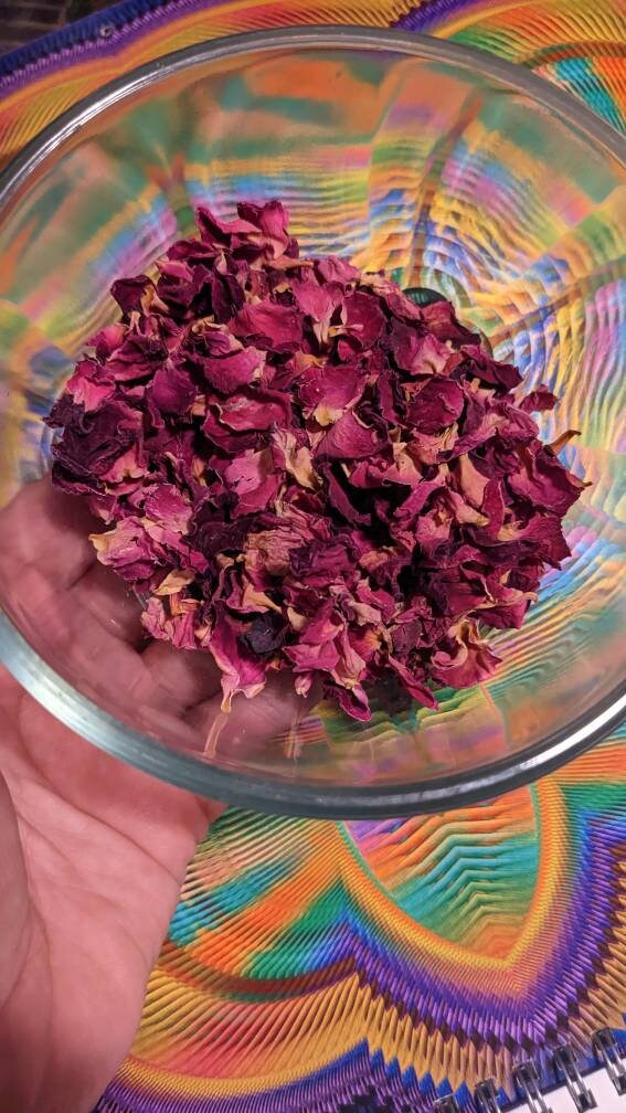 Certified Organic Red Rose Petals