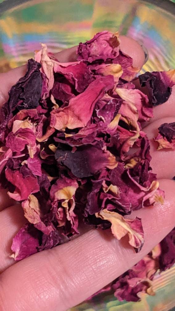 Certified Organic Red Rose Petals