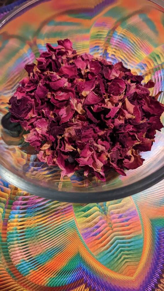 Certified Organic Red Rose Petals