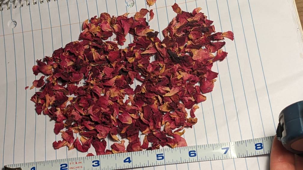 Certified Organic Red Rose Petals