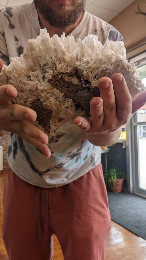 Huge 7.3lb Scolecite Crystal Cluster