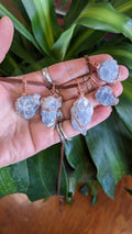 Celestite Crystal Wire Wrapped Pendant