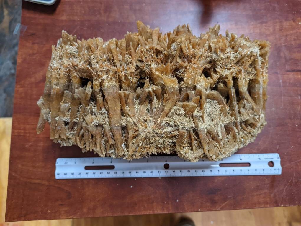 Huge Rare Orange Selenite Cluster from Australia