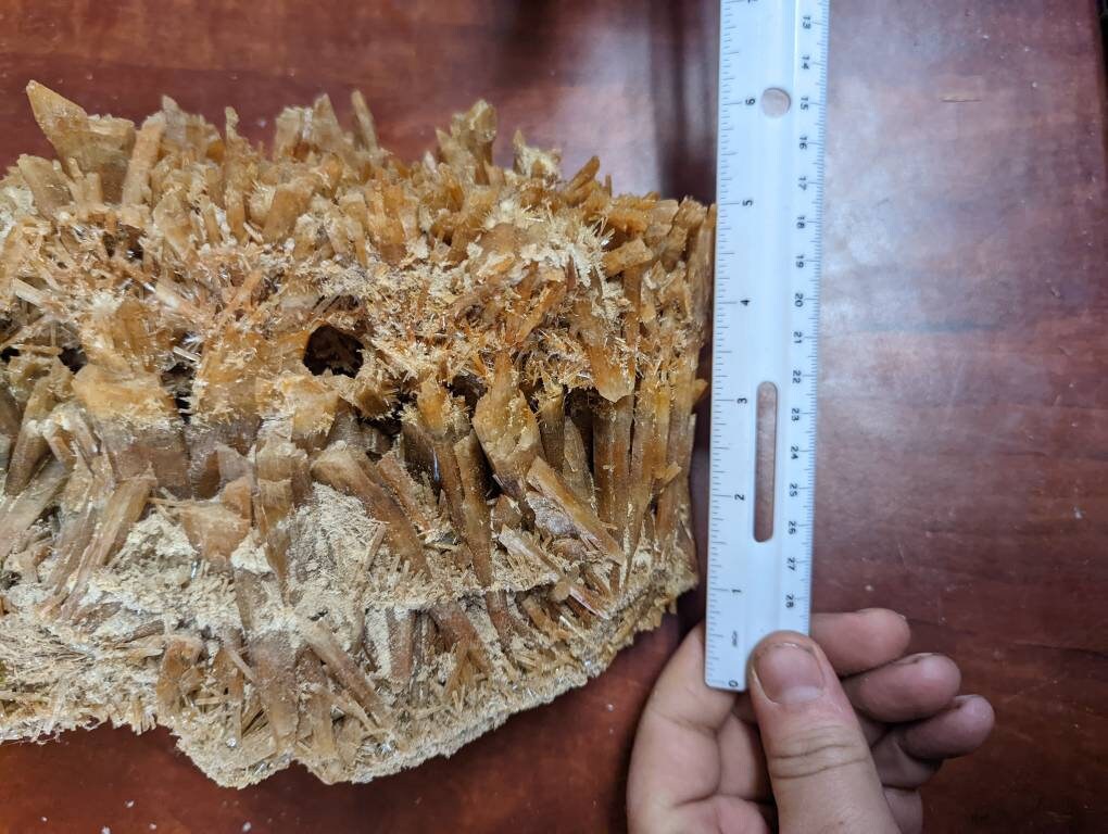 Huge Rare Orange Selenite Cluster from Australia