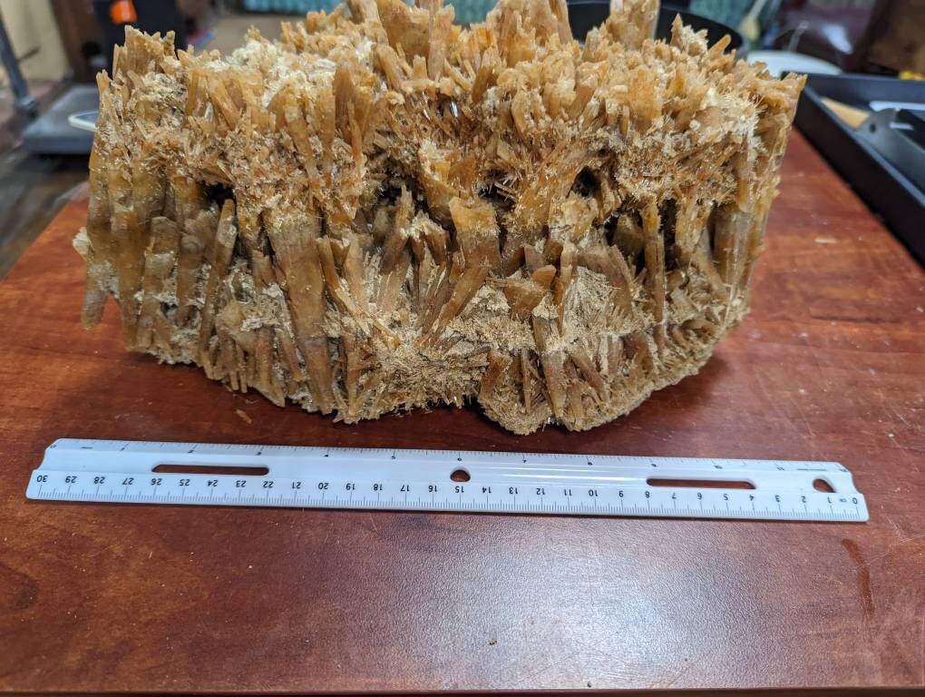 Huge Rare Orange Selenite Cluster from Australia