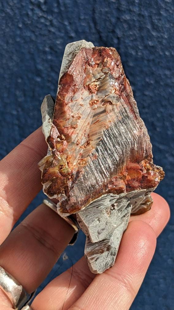 Epic Amphibole Included Quartz Cluster