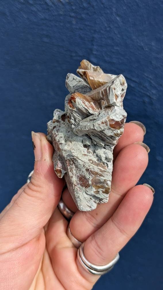 Epic Amphibole Included Quartz Cluster