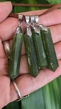 Polished Tremolite Crystal Point Necklace