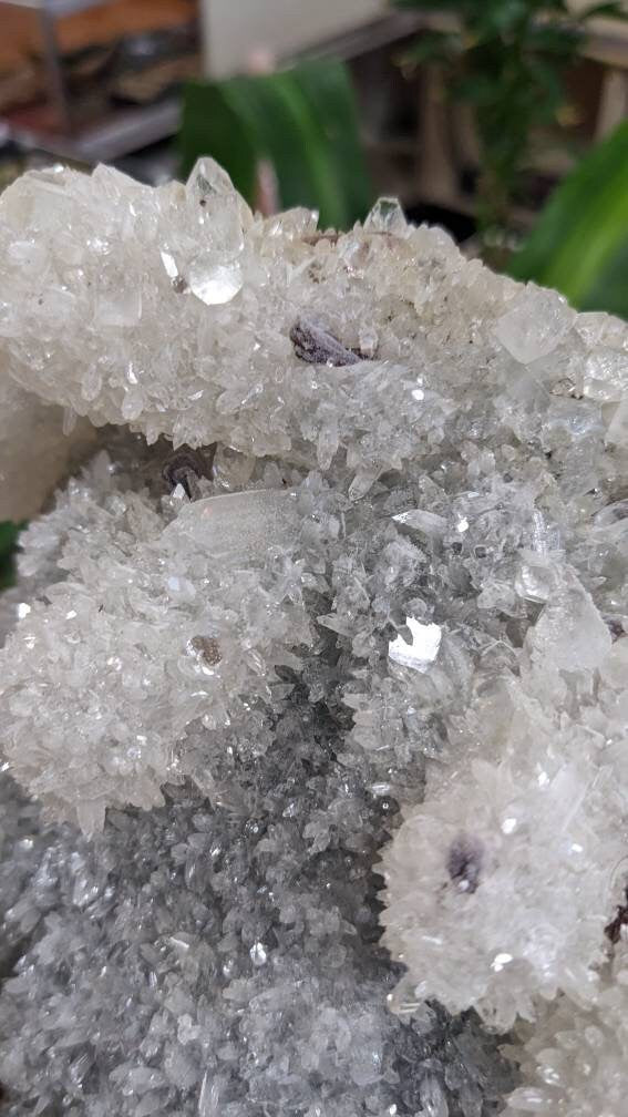 Huge 6lb Sparkly Apophyllite and Calcite Crystal Cluster