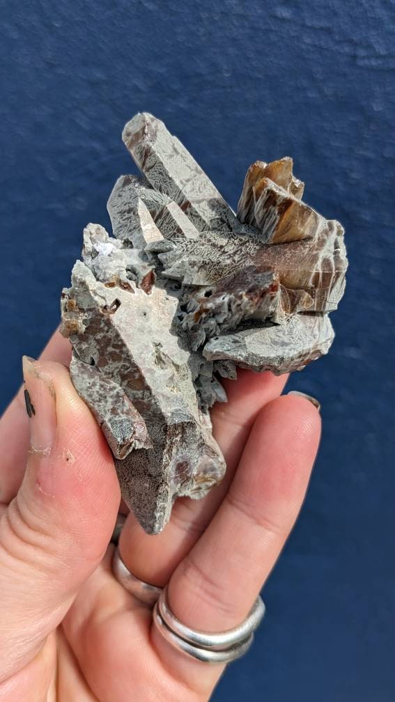 Epic Amphibole Included Quartz Cluster