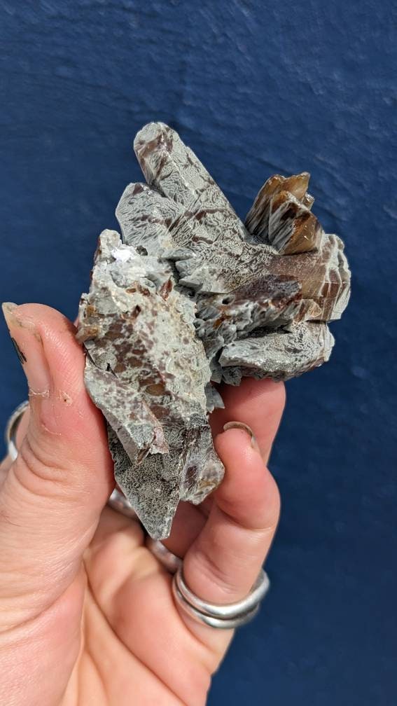 Epic Amphibole Included Quartz Cluster