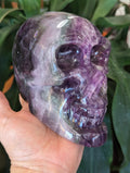 Huge 4.75lb Fluorite Crystal Skull