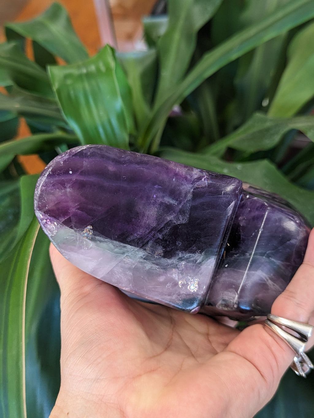 Huge 4.75lb Fluorite Crystal Skull