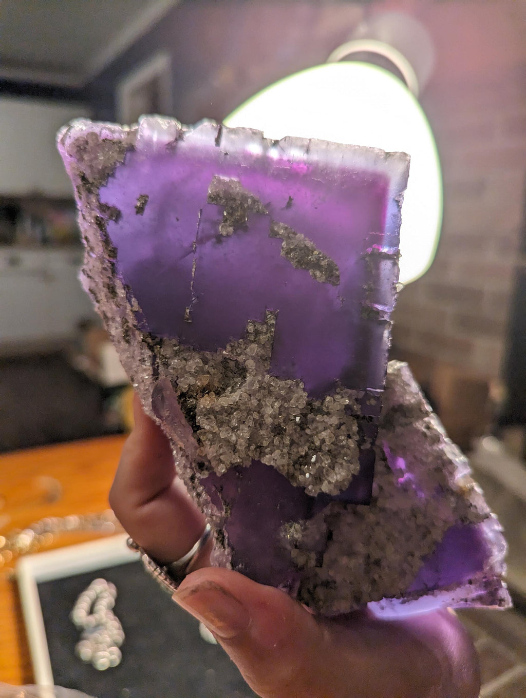 Big Beautiful Illinois Fluorite Minerva Mine Cave in Rock