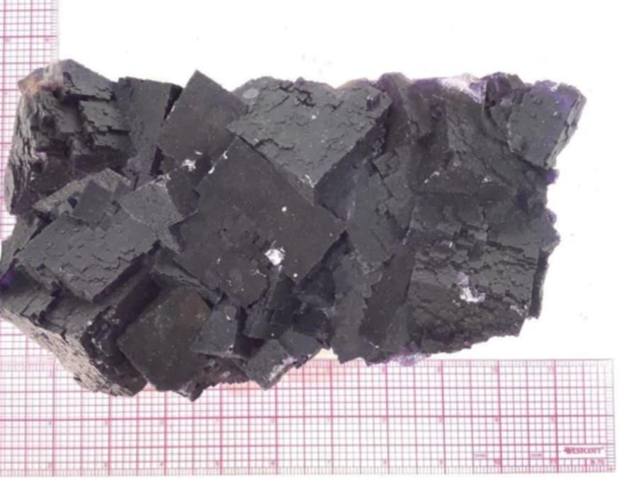 Huge 6.5lb Vintage Illinois Fluorite Minerva Mine Cave in Rock