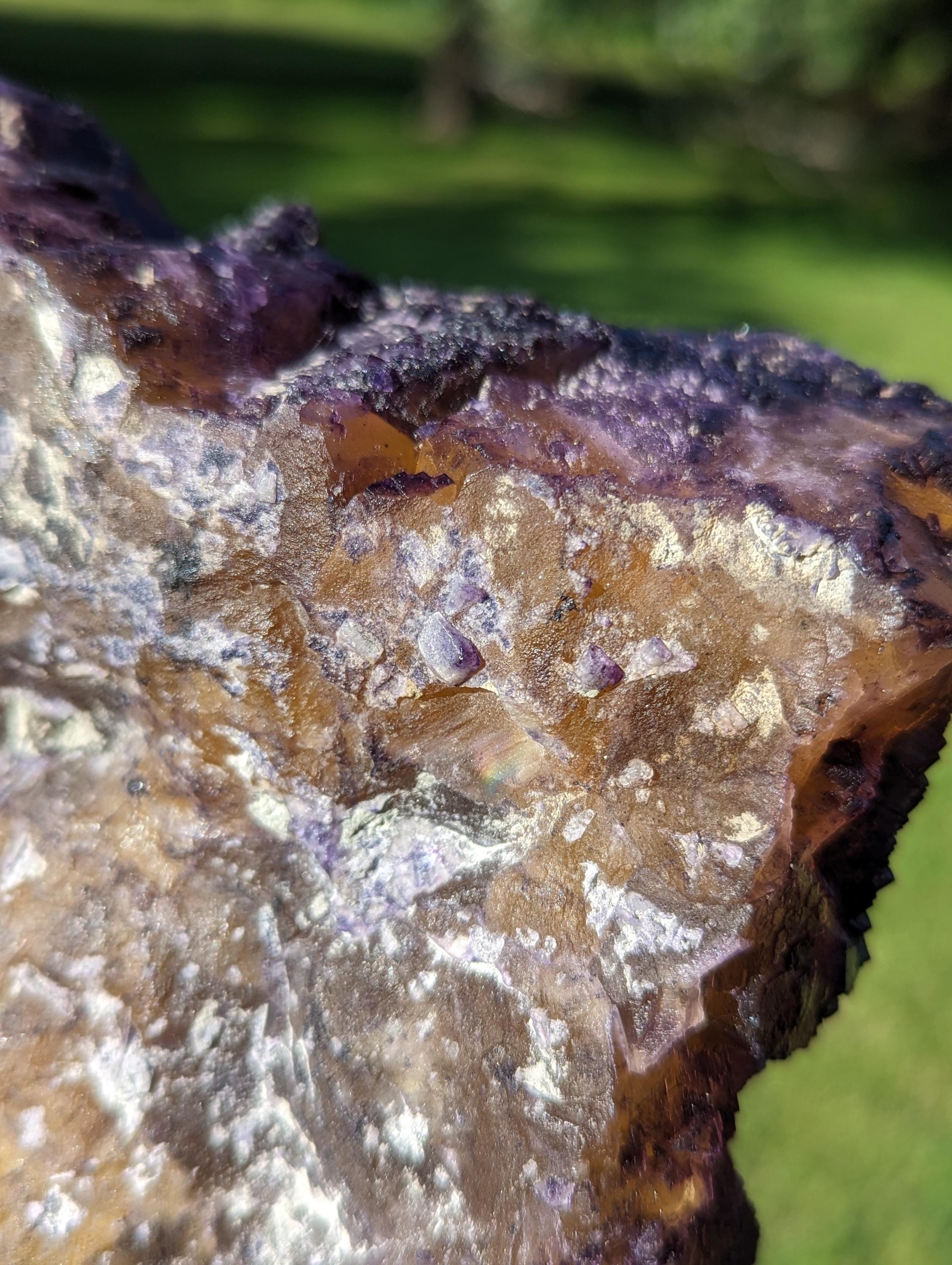 Huge 6.5lb Vintage Illinois Fluorite Minerva Mine Cave in Rock