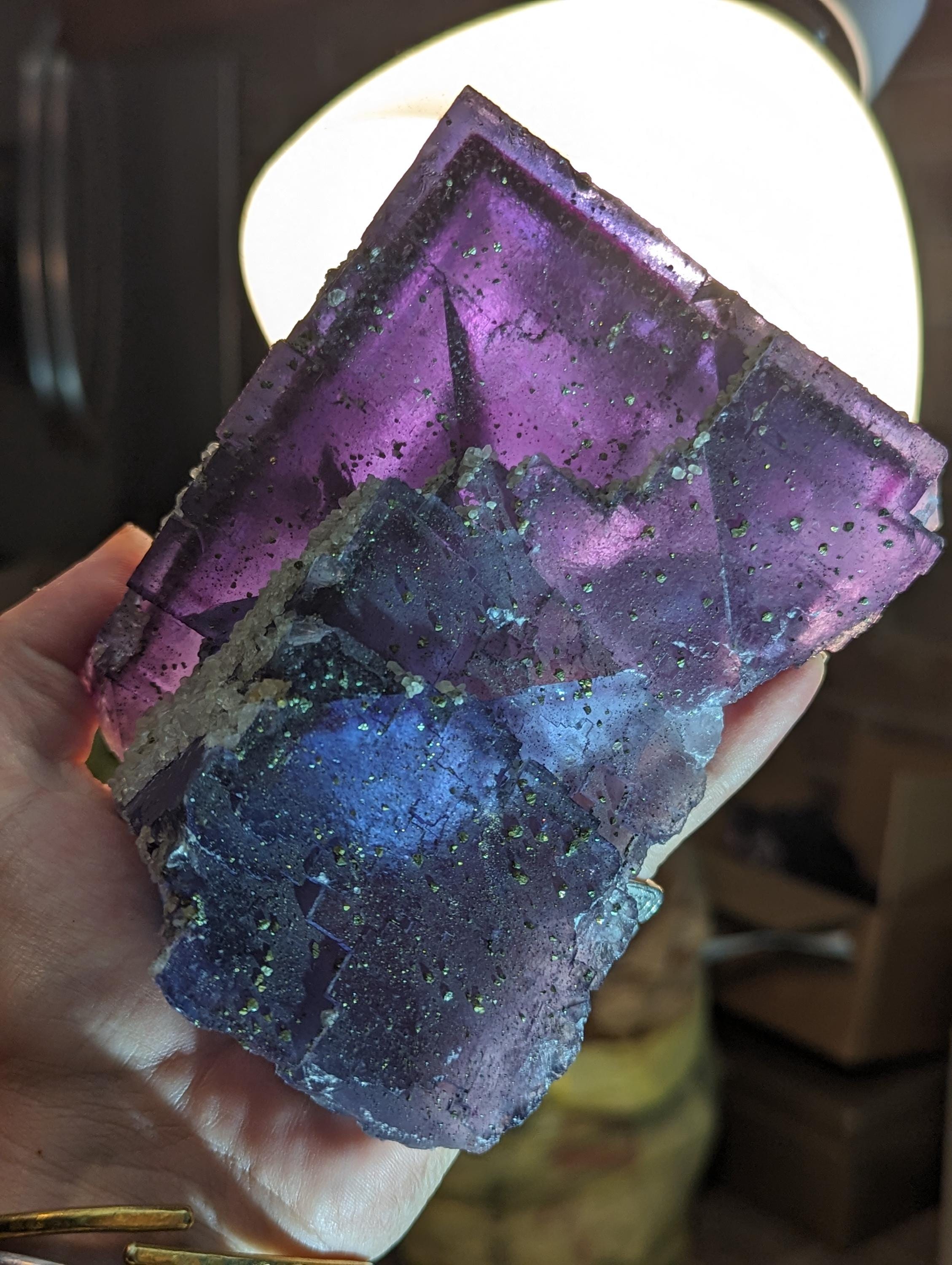 Big Beautiful Illinois Fluorite Minerva Mine Cave in Rock