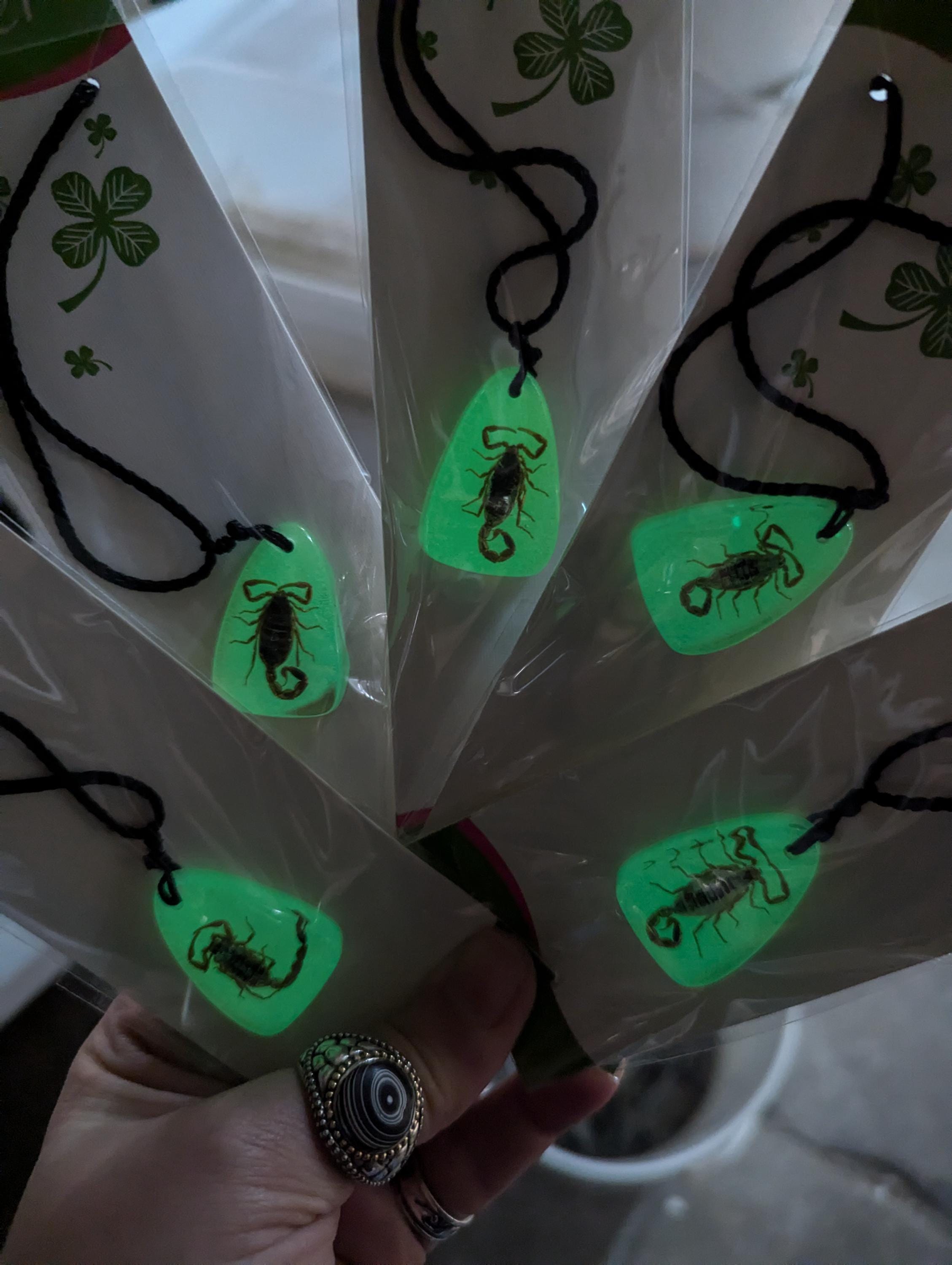 Glow in the Dark Scorpion Necklace