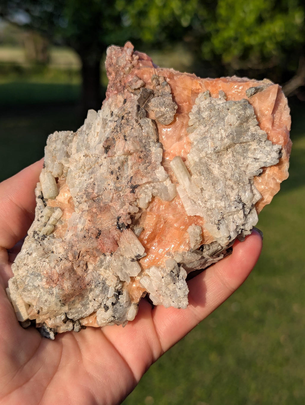 Huge Cluster of Scapolite Crystals on Calcite from Canada