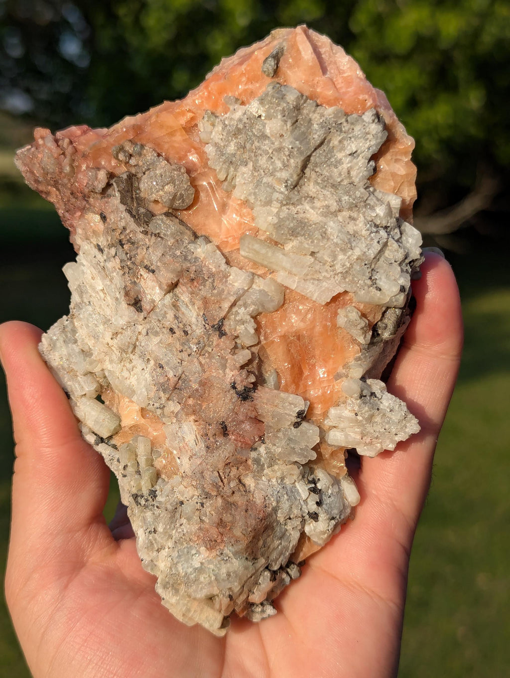 Huge Cluster of Scapolite Crystals on Calcite from Canada