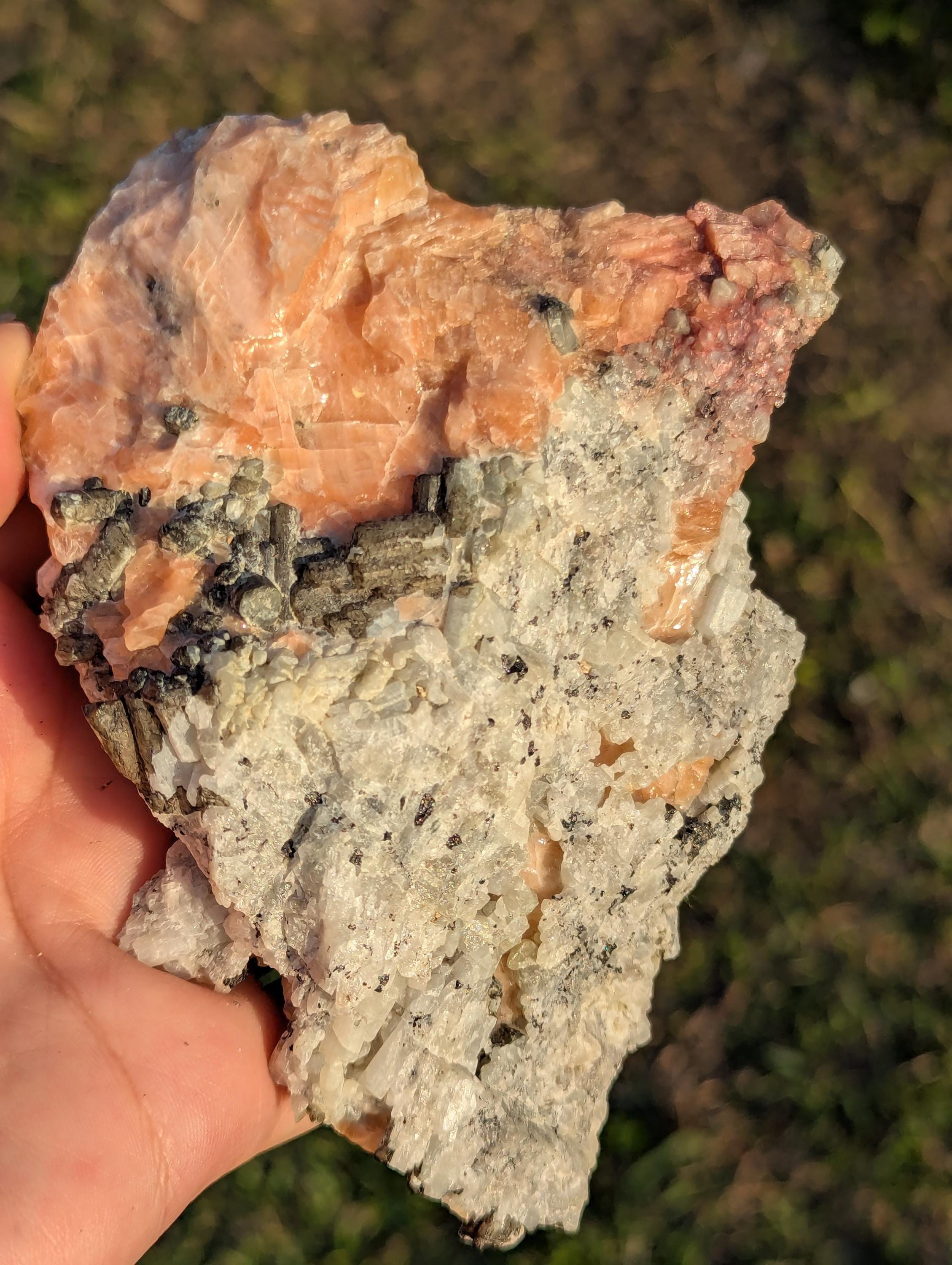 Huge Cluster of Scapolite Crystals on Calcite from Canada