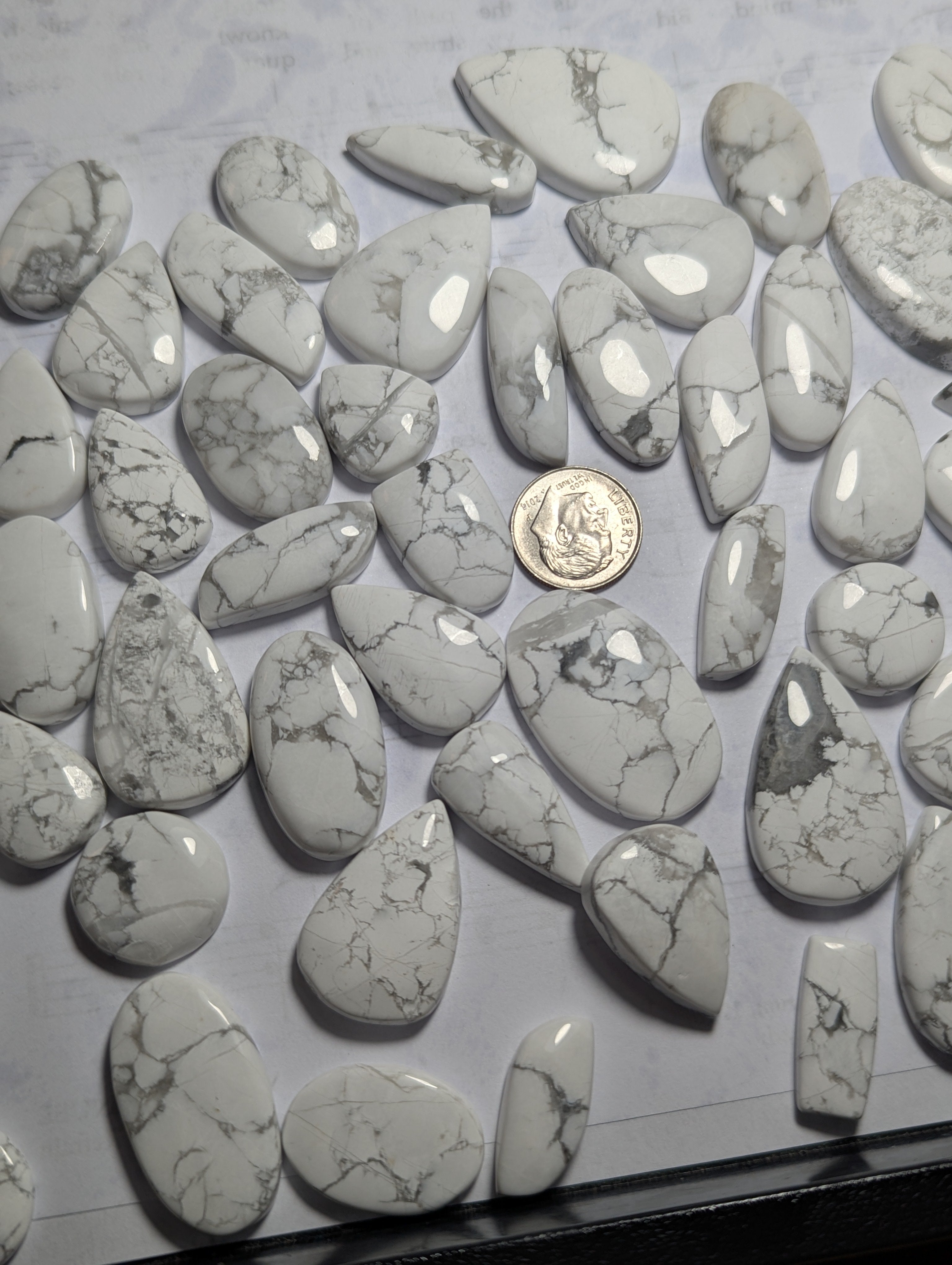 One Dollar Intuitively Chosen Howlite Cabochon