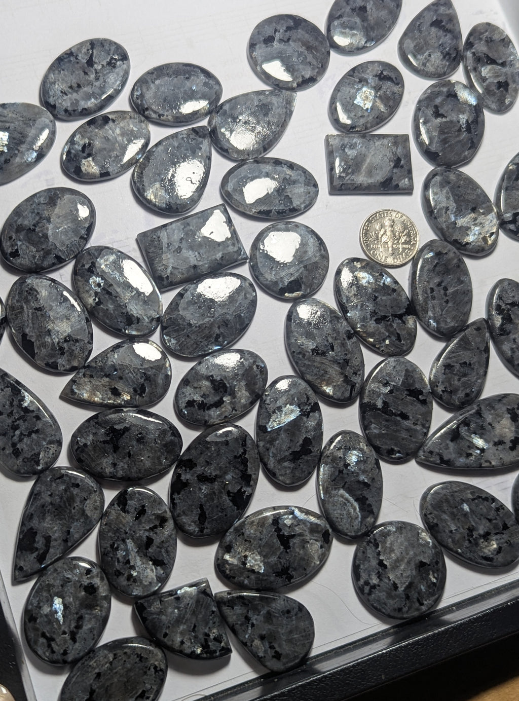 One Dollar Intuitively Chosen Larvakite Cabochon