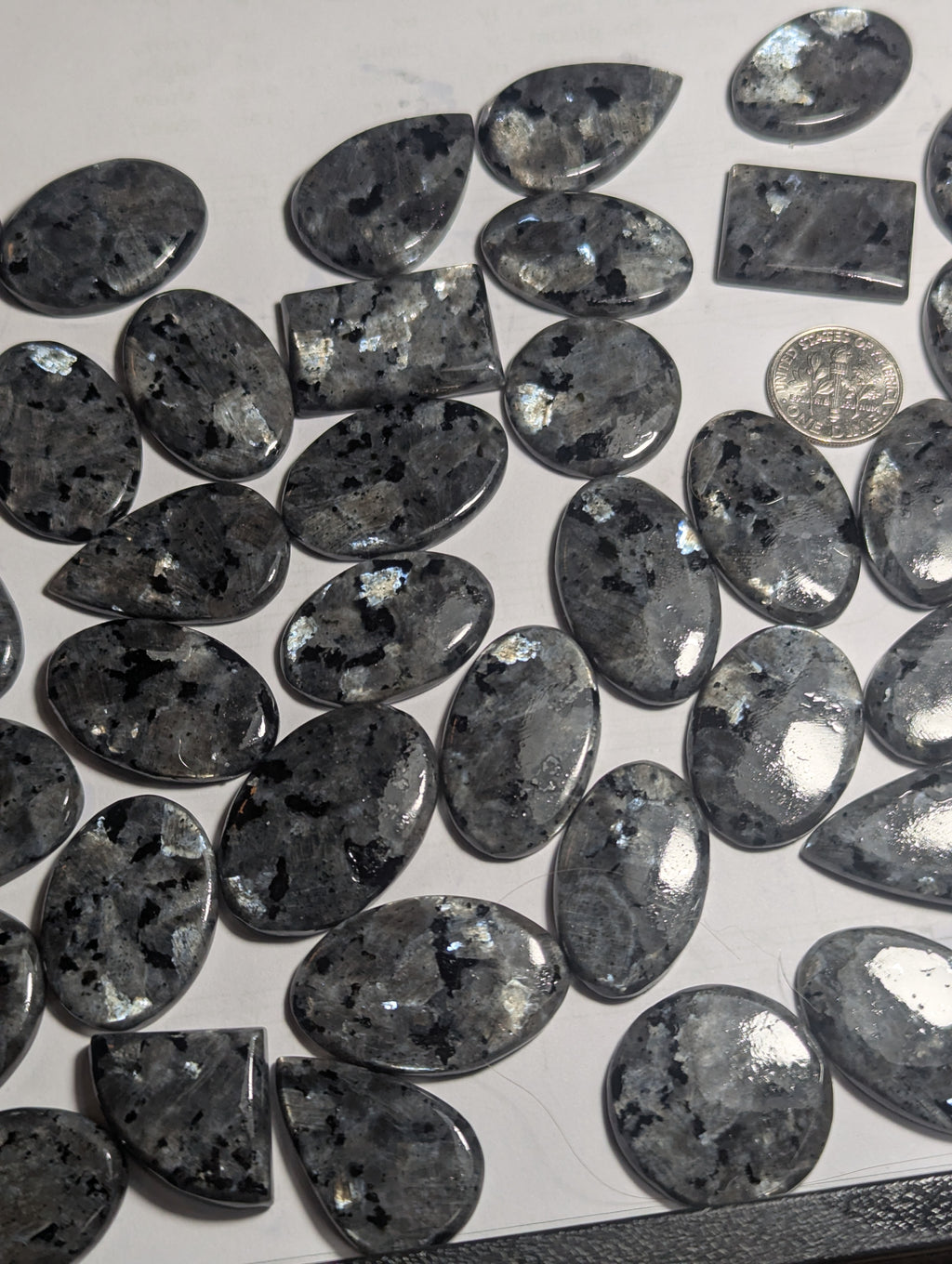 One Dollar Intuitively Chosen Larvakite Cabochon
