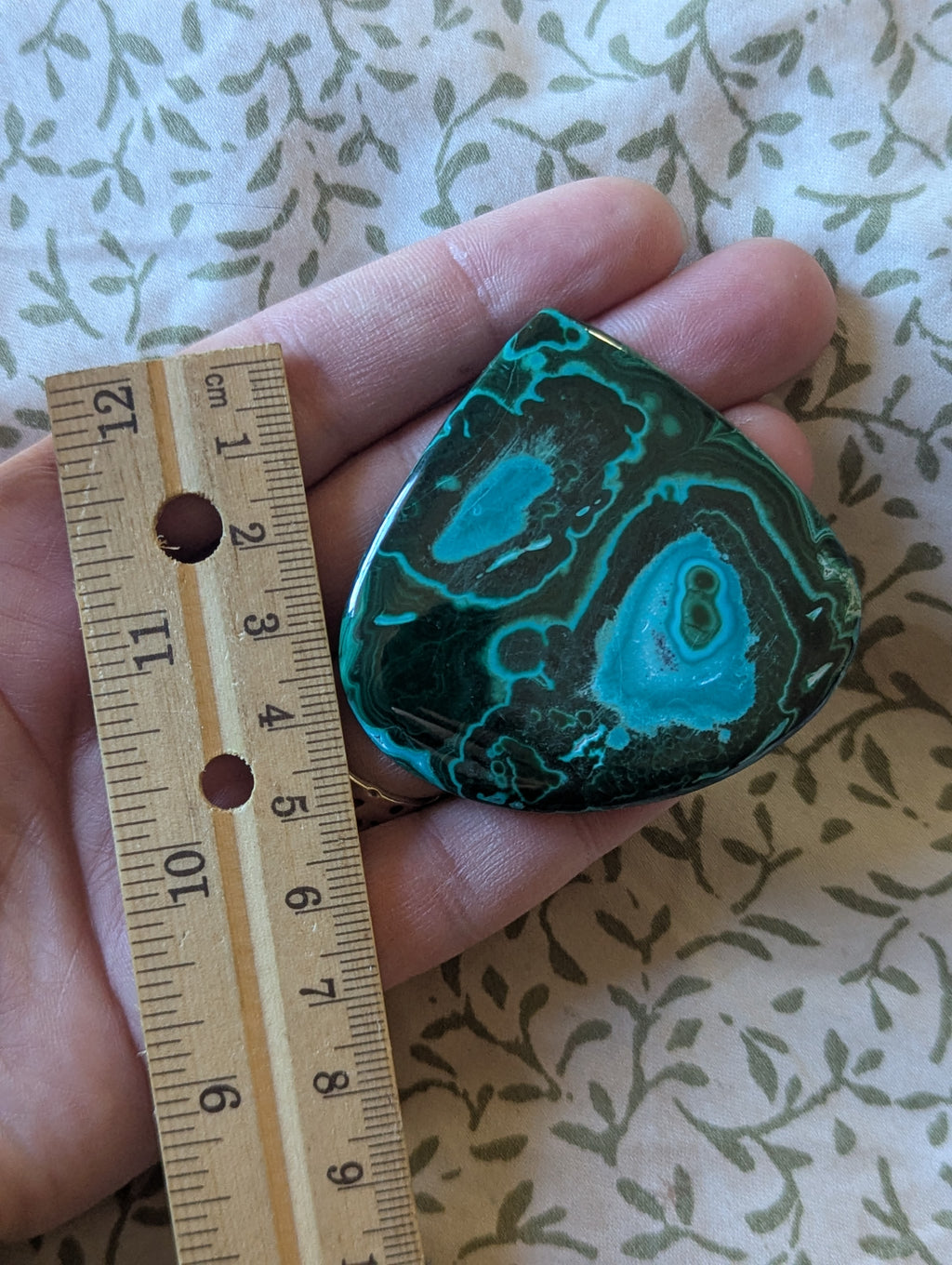 Giant Malachite Chrysocolla Cabochon