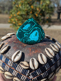 Giant Malachite Chrysocolla Cabochon