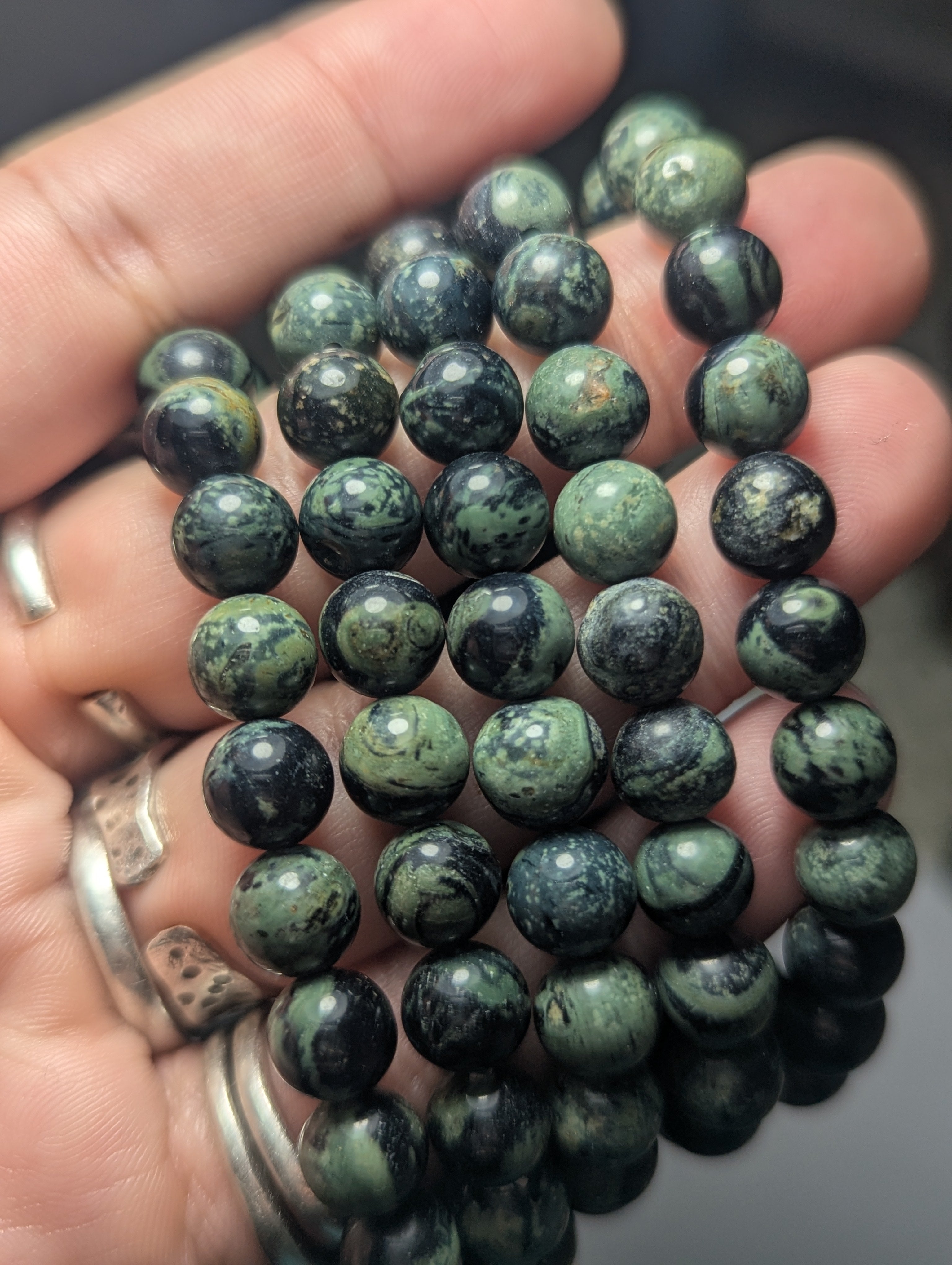 Kambaba Crocodile Jasper Bracelet