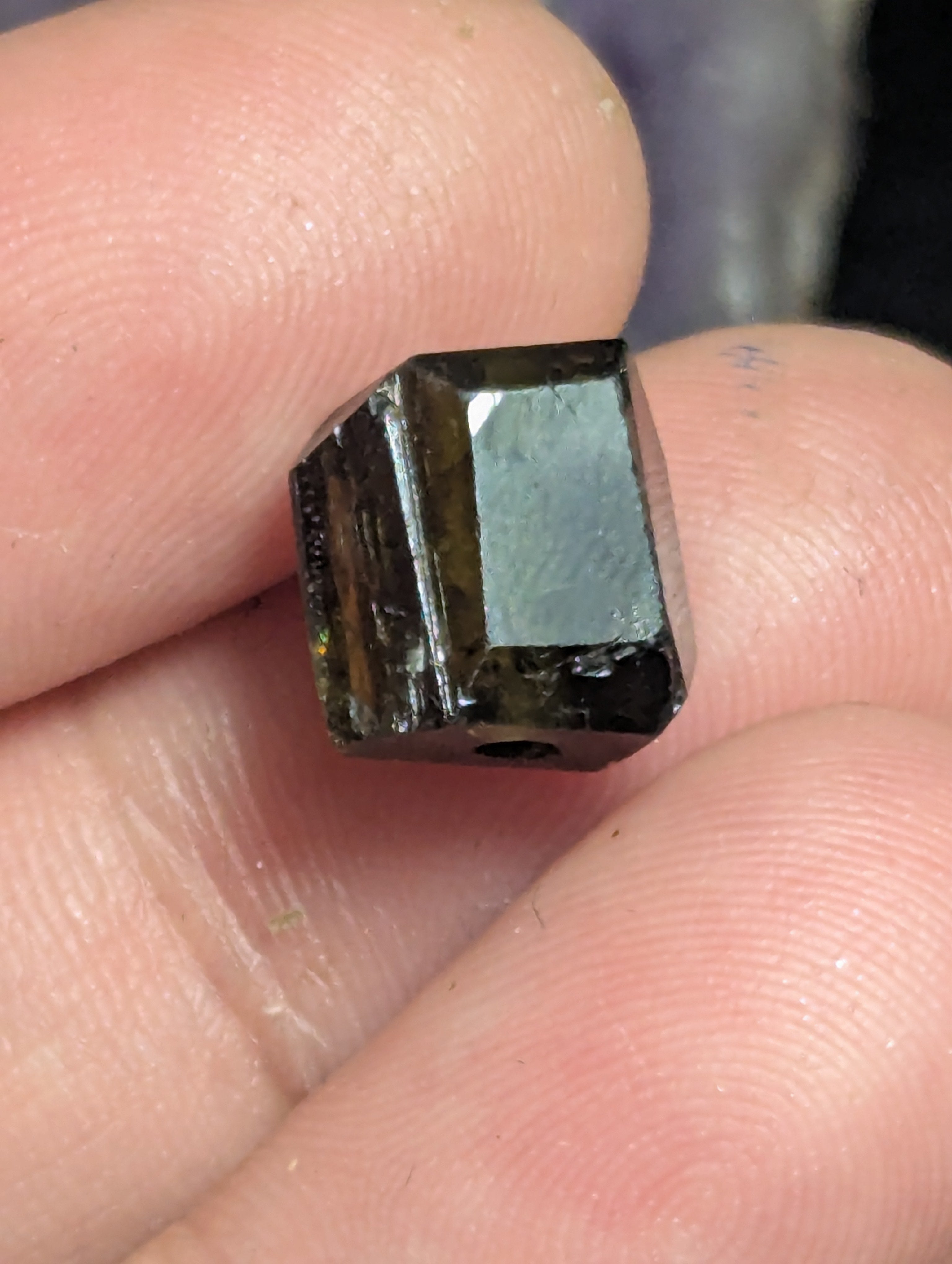 Epidote Crystal Bead