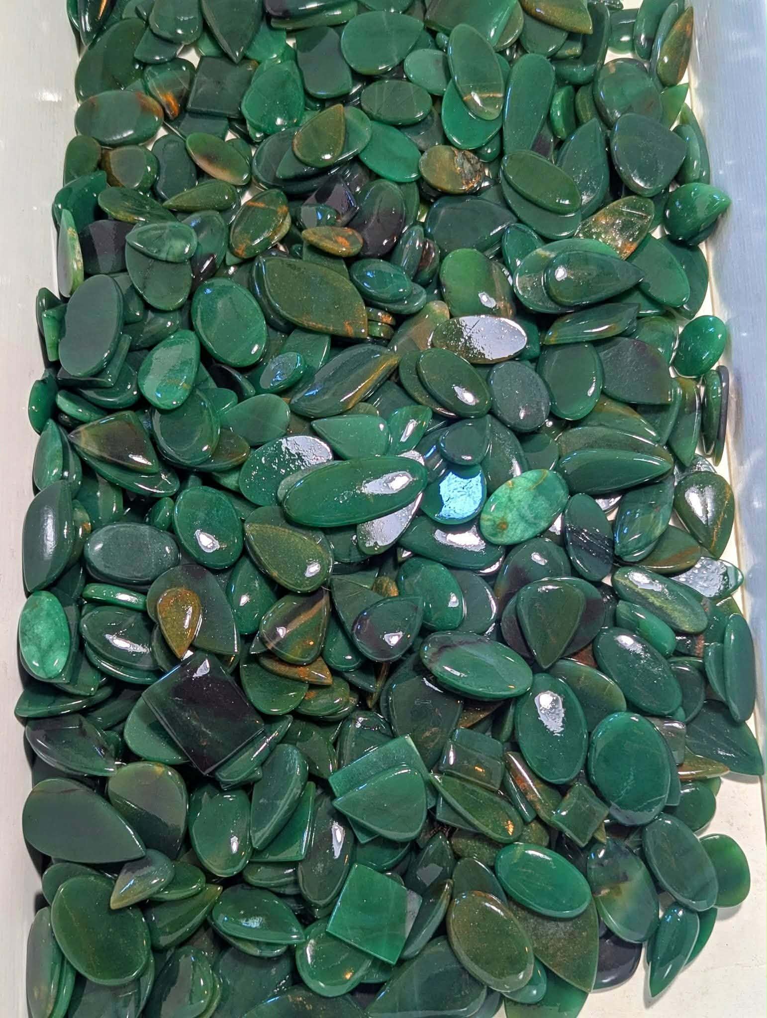 One Dollar Intuitively Chosen Green Aventurine Jasper Cabochon