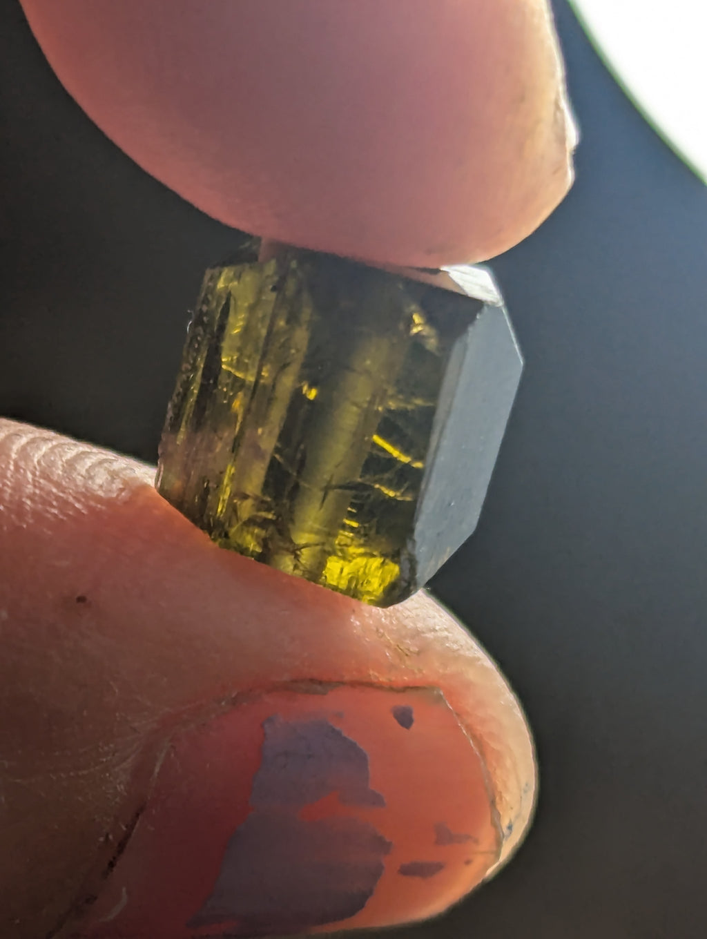 Epidote Crystal Bead